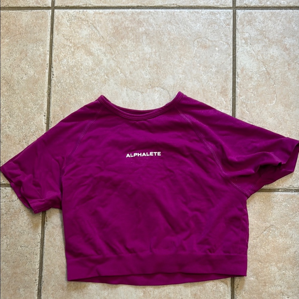 Alphalete Purple Crop Top